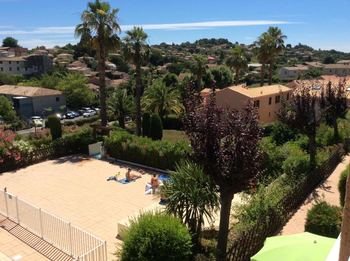 Au Calme Dans Hameau Fleuri Joli Studio 3 Pers Piscine Parking Wi-Fi Vence Exterior photo